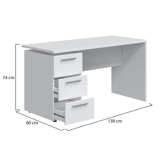 Mesa com efeito de madeira