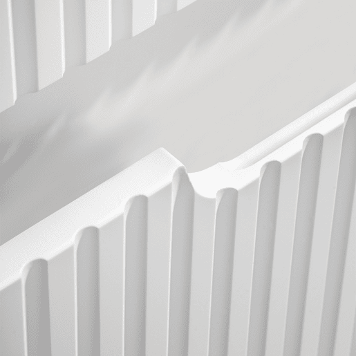 Móvel de lavatório 50cm 2 gavetas Riva Branco