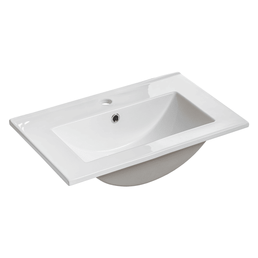 Móvel lavatório simples encastrado 60cm 2 gavetas Verde Jade