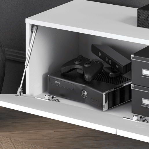 Móvel TV parede 3 portas 170 cm Aura Branco