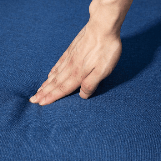 HOMCOM Poltrona Relax Reclinável até 155° Poltrona Reclinável Manual Estofado em Tecido Carga Máxima 150 kg para Pessoas com Altura Inferior 195 cm 67x87x98 cm Azul Escuro