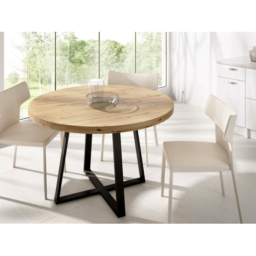 Mesa de jantar com efeito madeira