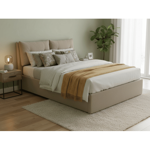 Cama de casal de tecido Cama de casal de tecido