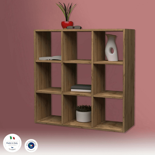 Estante de livros com efeito madeira Estante de livros com efeito madeira