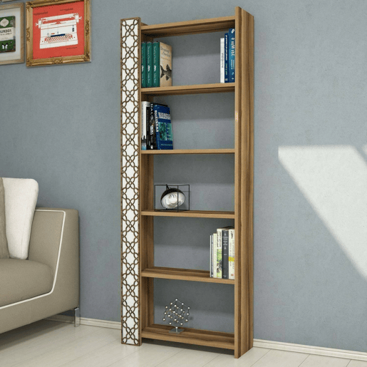 Estante de livros com efeito madeira Estante de livros com efeito madeira