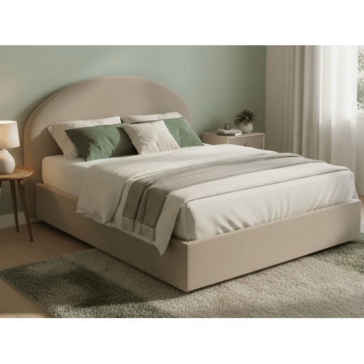 Cama de casal de tecido Cama de casal de tecido