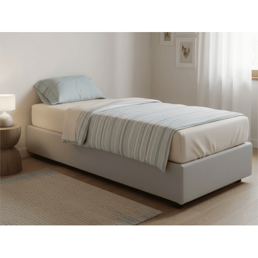 Cama de solteiro de tecido Cama de solteiro de tecido