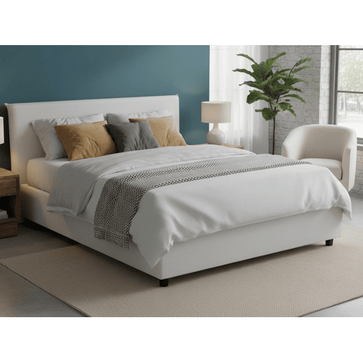 Cama de casal de tecido Cama de casal de tecido