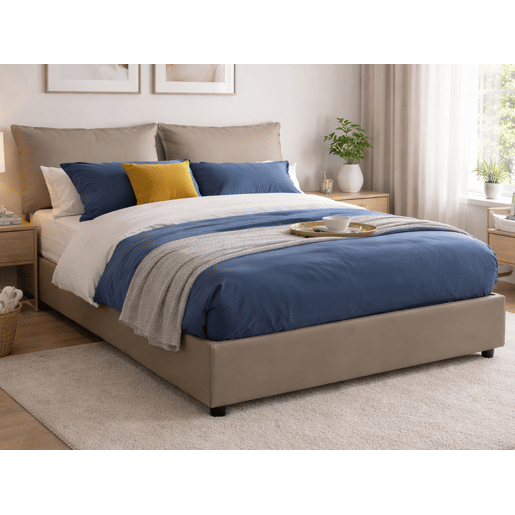 Cama de casal de tecido Cama de casal de tecido