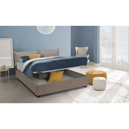 Cama de casal de tecido Cama de casal de tecido