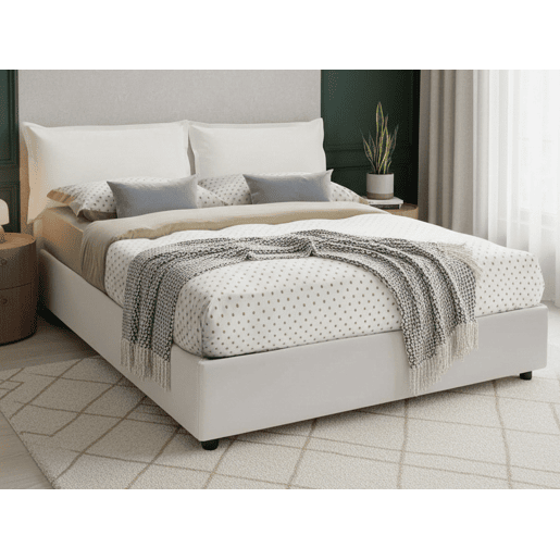 Cama de casal de tecido Cama de casal de tecido