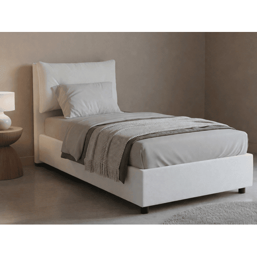 Cama de solteiro de tecido Cama de solteiro de tecido