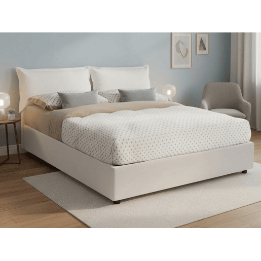 Cama de casal de tecido Cama de casal de tecido