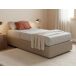 Cama Individual con Colchón Incluido en Cuero Sintético 105x215 Cama Individual con Colchón Incluido en Cuero Sintético 105x215 Gris
