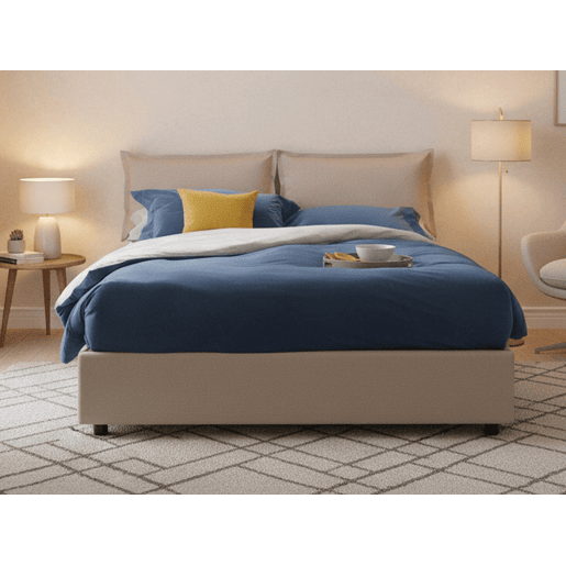 Cama de casal de tecido