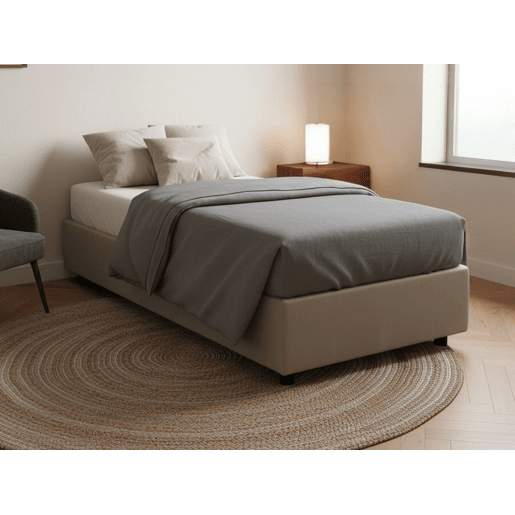 Cama de solteiro de tecido Cama de solteiro de tecido