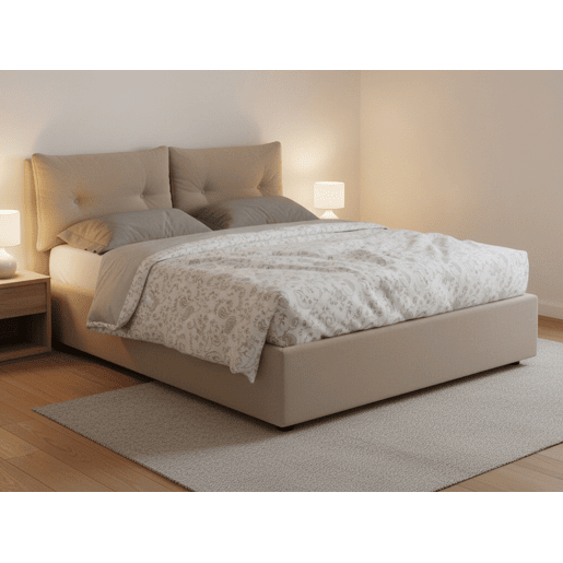 Cama quadrada e meia de tecido Cama quadrada e meia de tecido
