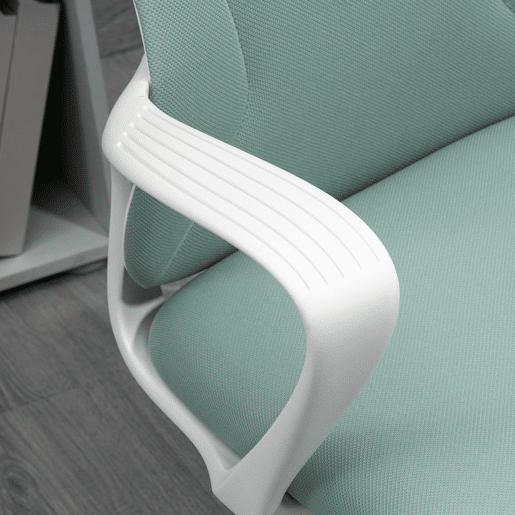 Vinsetto Cadeira de Escritório Giratória com Altura Ajustável Cadeira de Escritório Ergonómica com Apoio para os Braços Função de Inclinação e Encosto Alto 62x56x110-119,5 cm Verde