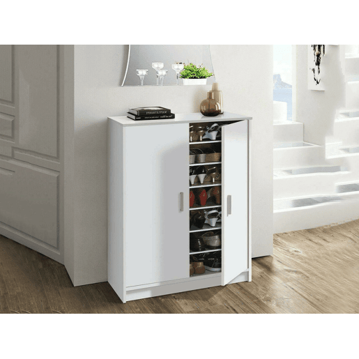 Armário multiuso com 2 portas com efeito madeira Armário multiuso com 2 portas com efeito madeira