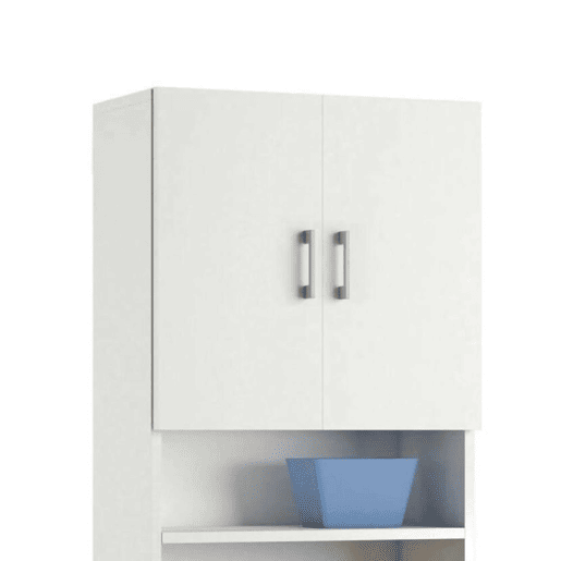 Armário multiuso com 2 portas com efeito madeira Armário multiuso com 2 portas com efeito madeira
