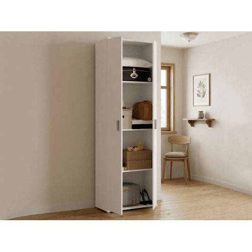 Armário multiuso com 2 portas com efeito madeira Armário multiuso com 2 portas com efeito madeira