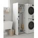 Armário multiuso com 2 portas com efeito madeira 78 Armário multiuso com 2 portas com efeito madeira 78 Blanco