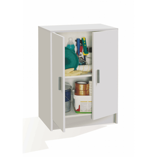 Armário multiuso com 2 portas com efeito madeira Armário multiuso com 2 portas com efeito madeira