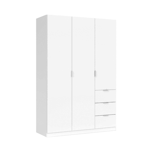 Armário de 3 portas com efeito madeira Armário de 3 portas com efeito madeira