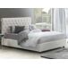 Cama de casal de tecido Cama de casal de tecido Blanco