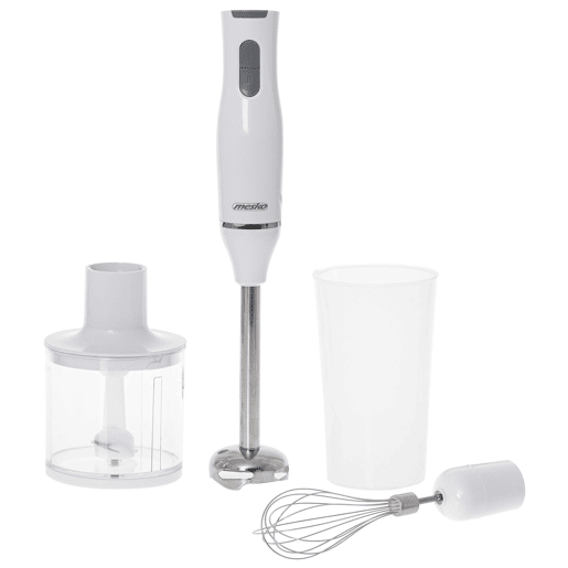 Mesko MS4629 Varinha Mágica Multifunções, Picador 0,5L Acessório para Bater, 2 Velocidades, 800, Branco