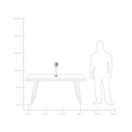 Beliani Candeeiro de mesa POMBEIRO