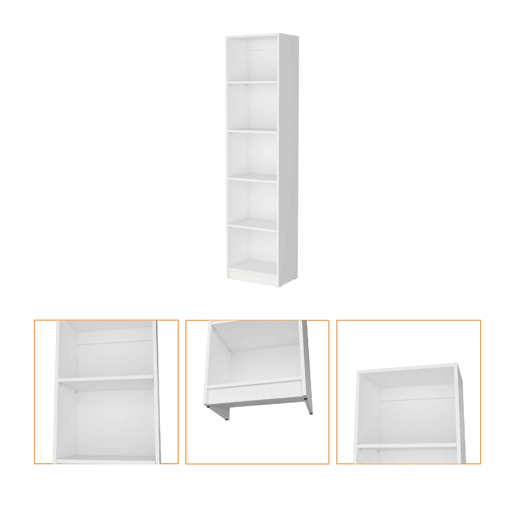 Elara Concept: Set de Três Bibliotecas Modernas, Grande Funcionalidade e Estilo Elegante para Organizar Livros e Decoração