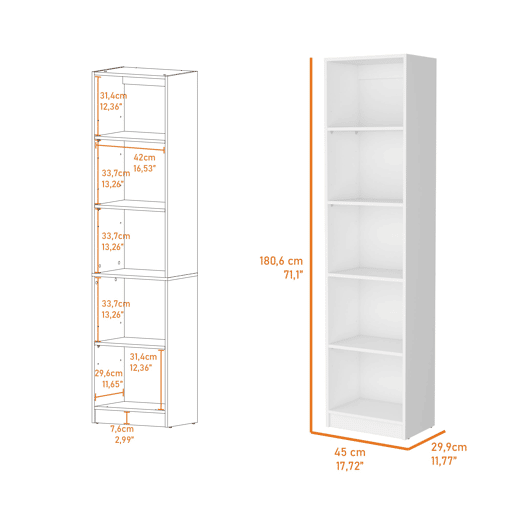 Hidra Elegance Combo: Set de Três Bibliotecas com Design Minimalista, Grande Estilo e Espaços Abertos para Exposição