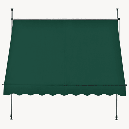 Toldo articulado com armação Stem de haste enrolável - açopoliéster 200 x 120 x 220-309 cm verde escuro pro.tec Toldo articulado com armação Stem de haste enrolável - açopoliéster 200 x 120 x 220-309 cm verde escuro pro.tec