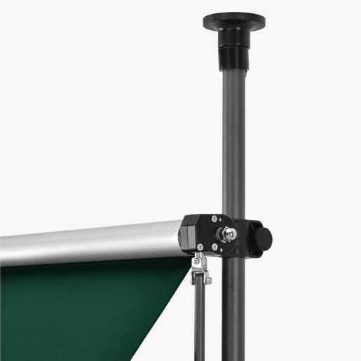 Toldo articulado com armação Stem de haste enrolável - açopoliéster 200 x 120 x 220-309 cm verde escuro pro.tec Toldo articulado com armação Stem de haste enrolável - açopoliéster 200 x 120 x 220-309 cm verde escuro pro.tec