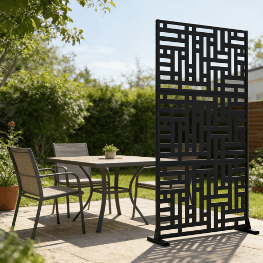 Parede divisória Bernalda aço 180x90cm - Preto casa.pro Parede divisória Bernalda aço 180x90cm - Preto casa.pro