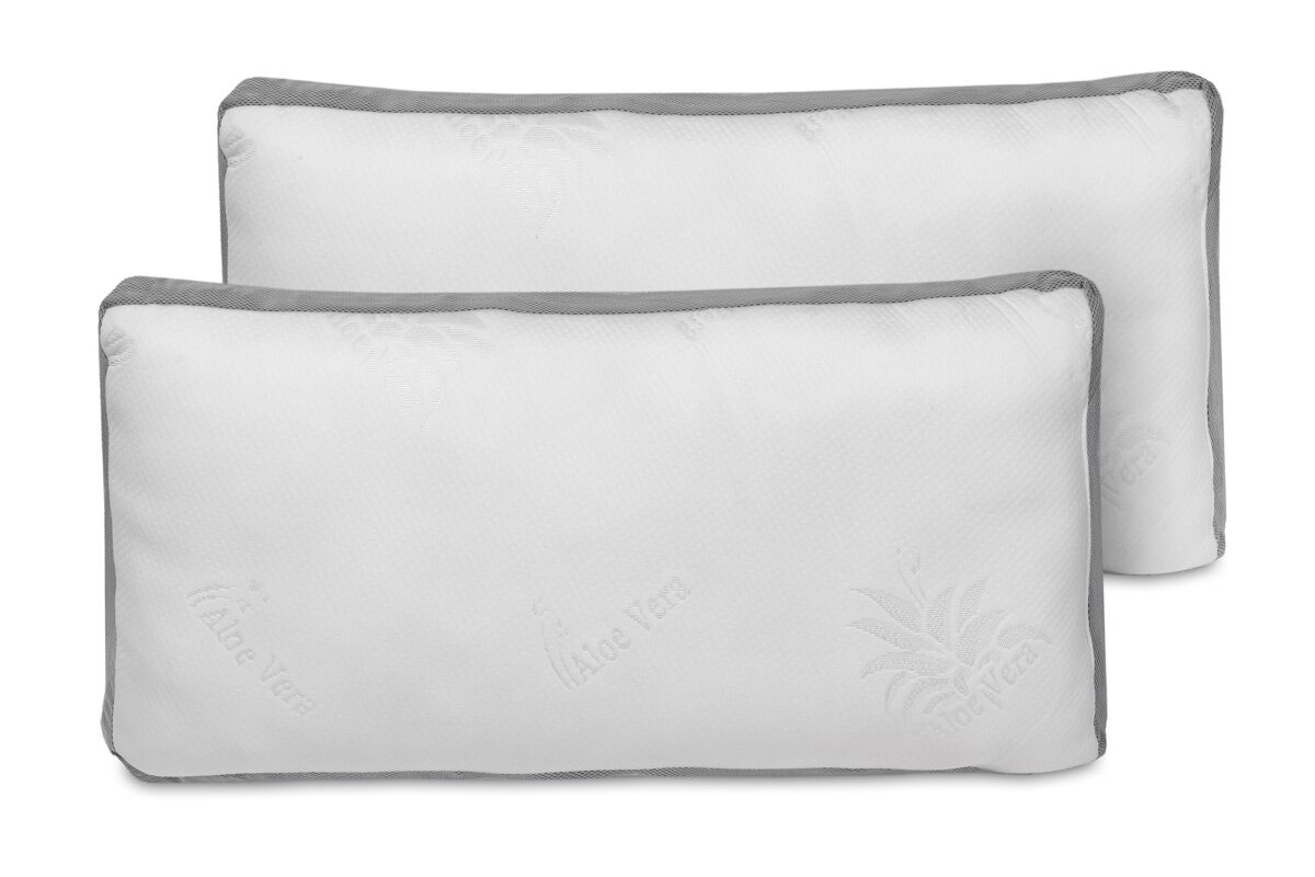 Pack de 2 almohadas oxigen con núcleo de copos viscoelásticos. 70 cm