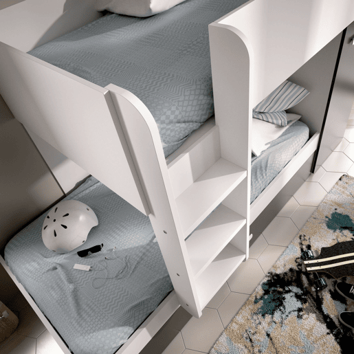 Composição de quarto com efeito madeira Composição de quarto com efeito madeira