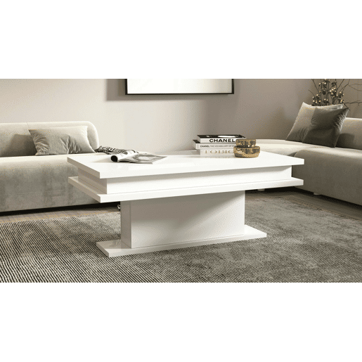 Mesa de centro com efeito madeira