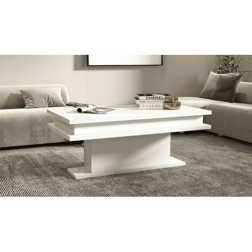 Mesa de centro com efeito madeira