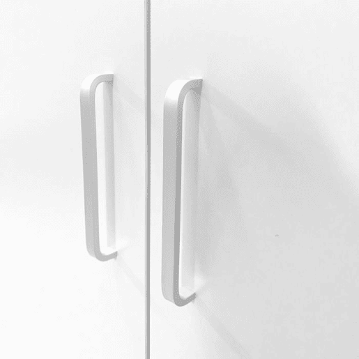Armário de 3 portas com efeito madeira