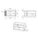 Banco zapatero 2 puertas Nilo 80 Banco zapatero 2 puertas Nilo 80 Madera