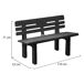 Banco exterior em PVC 110x52 Banco exterior em PVC 110x52 Antracita
