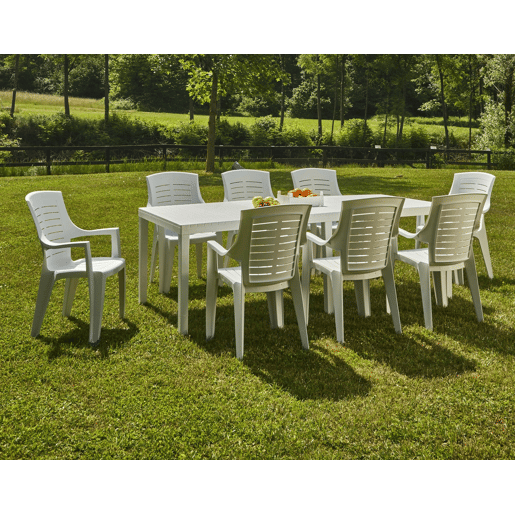 Mesa de jardim em PVC Mesa de jardim em PVC