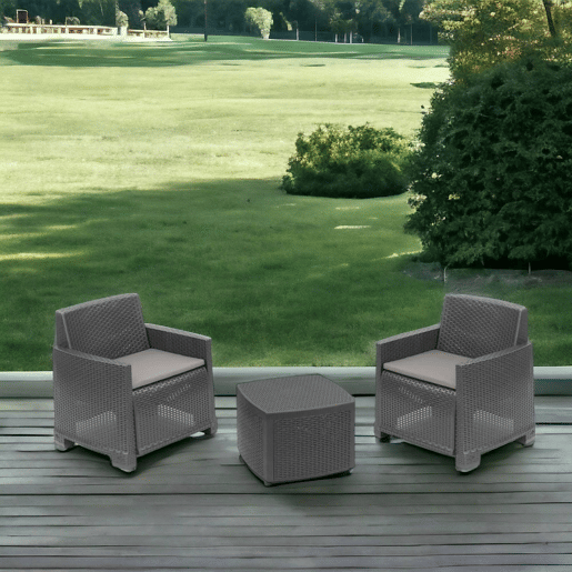 Sala de estar exterior em PVC
