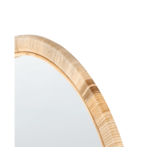 Espelho ANLEZY 80 cm 80 cm Rattan Natural