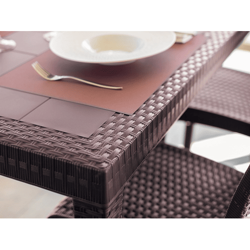 Mesa de jardim em PVC Mesa de jardim em PVC
