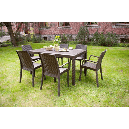 Mesa de jardim em PVC Mesa de jardim em PVC