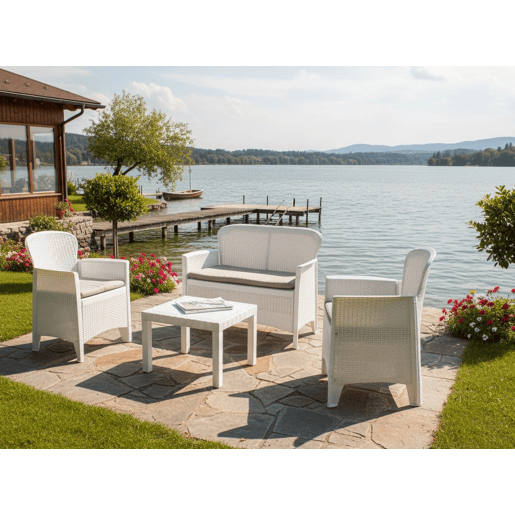 Sala de estar exterior em PVC