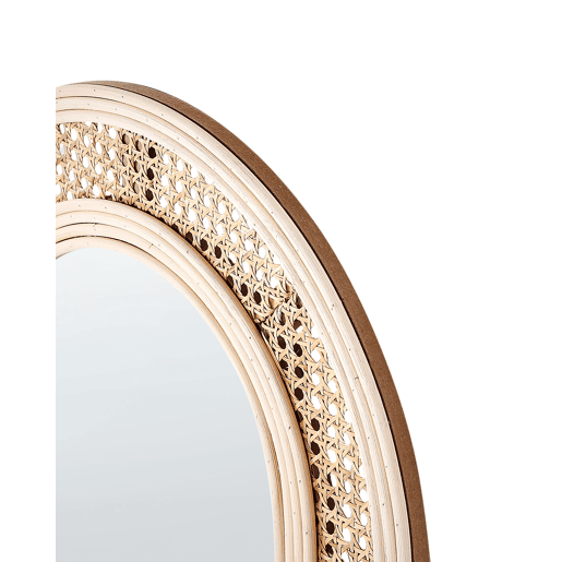 Espelho FRANEY 50 cm 120 cm Rattan Natural